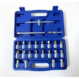 Juego de enchufes de drenaje de 23 piezas, llave de drenaje de aceite de 3/8 pulgadas para eje trasero, diferencial, caja de cambios, sumidero de aceite del motor