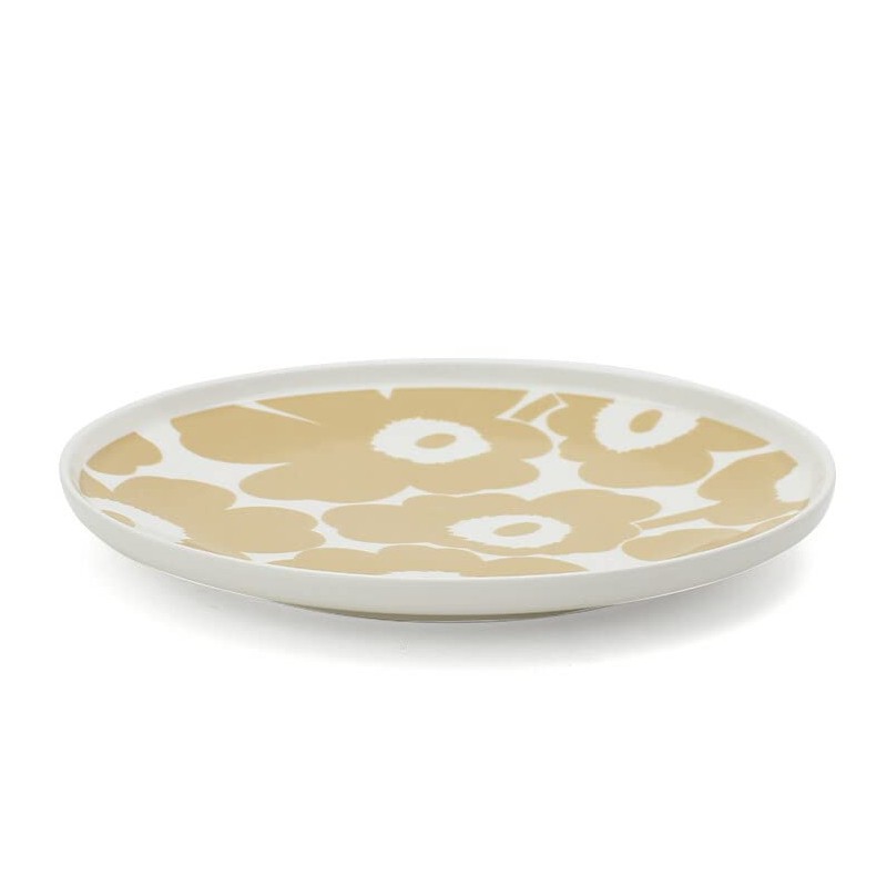 Marimekko 067956 180 Plate 9.8 inches (25 cm) Unikko White