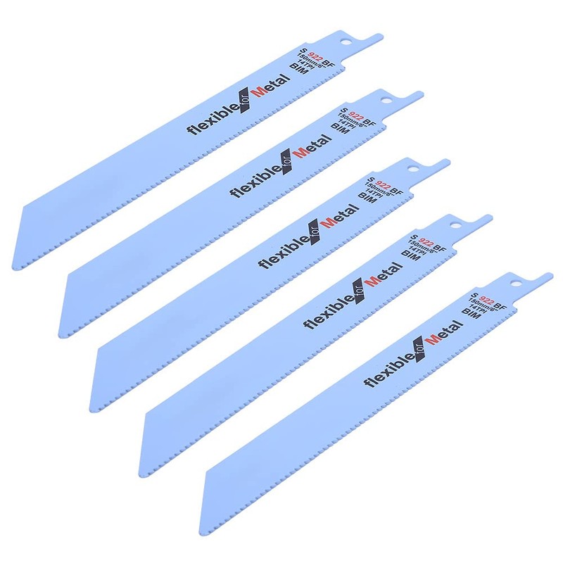 Metal Reciprocating Saw Woodworking Cutter Kit 5Pcs 150mm Power Tool