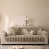 Aucrovee Soft Plush Faux Fur Couch Cover, Thick Warm Fuzzy