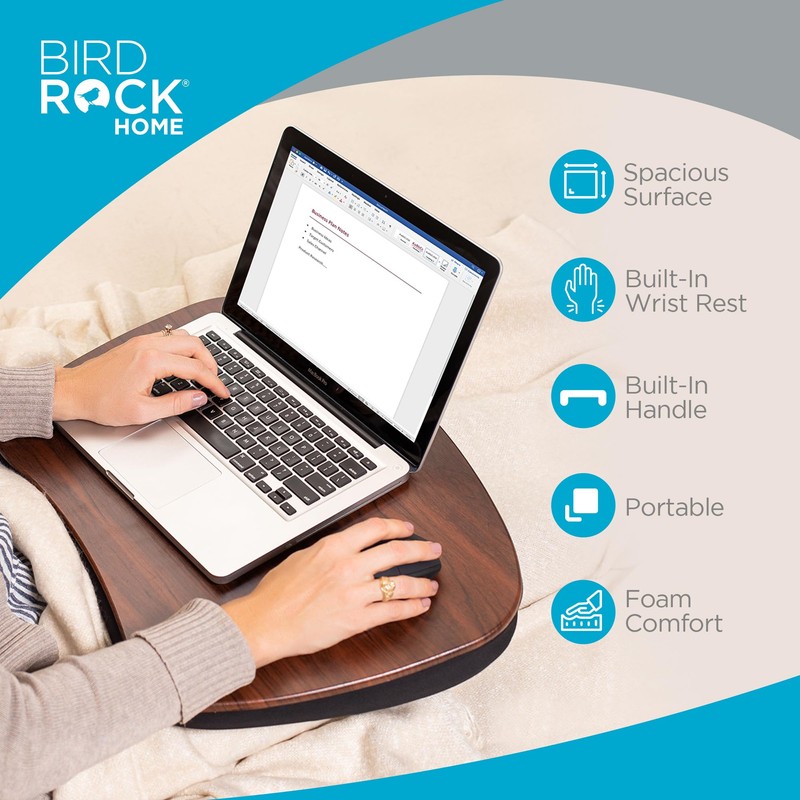 Sofia + Sam Oversized Memory Foam Lap Desk (Black) |