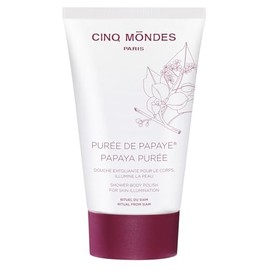 Cinq Mondes Papaya Puree Exfoliating Body Polish-5.0 Fl.Oz. - Daily Body Wash And Body Scrub In One For The Shower - All Skin Types Benefit - Safe For Sensitive Skin