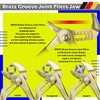 WEDO 3-Piece Brass Pliers Set,8" Snipe Nose Pliers,10" Groove Joint