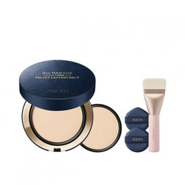 AGE2WENNESS Age to Wenness Velvet Lasting Pact 14g main product + refill (+ 2 puffs, spatula brush) (SPF50+ PA++++) No. 19C (navy) main product + refill (+ puff/brush) No. 19C main product + refill / 에이지투웨니스 벨벳 래스팅 팩트 14g 본품+리필 (+퍼프2매,스패출러브러쉬) (SPF50+ PA