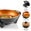 OVENTE Electric Wok with Nonstick Coating, 13 Inch Family-Sized Skillet,