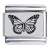 Butterfly Laser Italian Charm