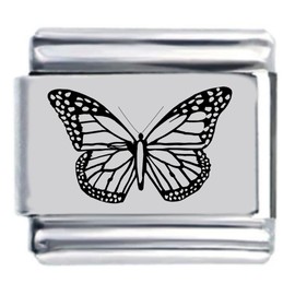 Butterfly Laser Italian Charm