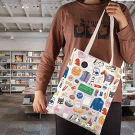 JNIAP Parks Thing TV Show Inspired Tote Bag Recreation TV Show Fan Gifts TV Show Themed Gift (Parks Thing Tote Bag)