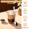 30 Pieces 19 cm Stainless Steel Long Teaspoons Latte Spoons