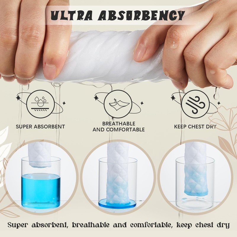 Boyiee 4 Pcs Reusable Cotton Bra Liners Under Bra Liners