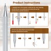 GCHMDE 5-Pack Tungsten Carbide Scriber, Metal Scribe Tool with 25