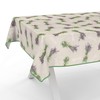 Fabric Tablecloth Washable Table Linen Tablecloth Cotton Polyester Lavender Beige