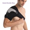 Heated Shoulder Wrap 3 Heat Settings Adjustable Hot Therapy Heated