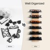 SEKSON Sunglasses Organizer for Wall, Solid Wood Sunglass Holder Display