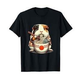 Guinea Pig Ramen Kawaii Neko Japanese Noodles Aesthetic T-Shirt