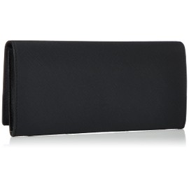 Dunhill 001 Men's Long Wallet PLAIN Black, 001 black