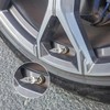 SINGARO 45mm Spiked Aluminum Stem Valve Caps,4PCS Dustproof Tire Wheel