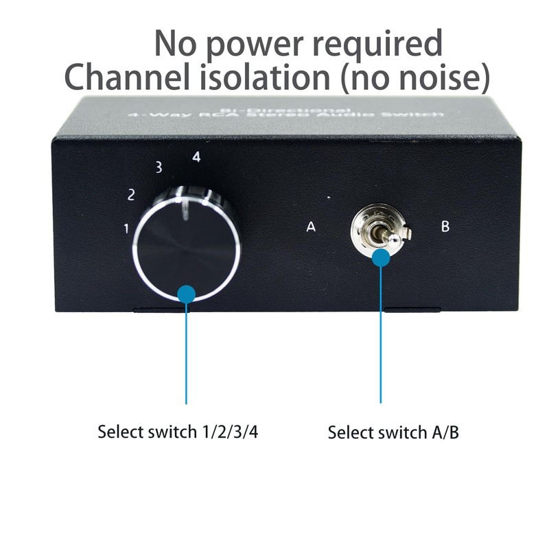 Bi-Directional No External Power No Noise 4 Way 2 in
