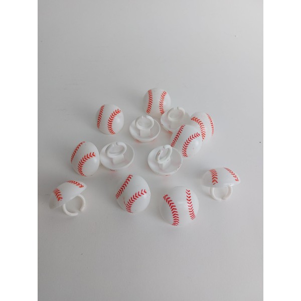 Anillos para cupcakes de béisbol (paquete de 24)