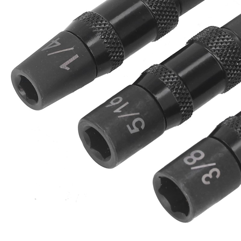 ViaGasaFamido Impact Socket Adapter Set 1/4" Magnetic Impact Socket Bit
