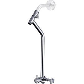 G-Promise All Metal Shower Diverter with Low Holder, Extended 13.5 Inch, 3-Way Diverter Valve with Pause Mode for Handheld and Fixed Shower Heads, 4-Setting Universal Replacement Part (Chrome)
