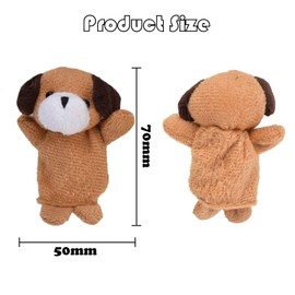 Finger Puppets 10 Pcs Finger Puppets Cute Soft Wild Animals Finger Doll Props, Hand Puppet Toys Kids Educational Story Time Cute Finger Doll Props Figures Novelty Toys Gift for Kids Baby