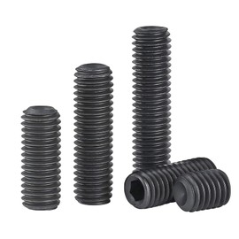 Ctyjia Pack of 20 Grub Screws, M5 x 6 mm Allen Screws, Hexagon Socket Grub Screws for Machines, Door Handle