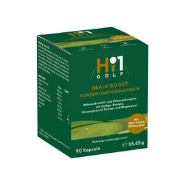 Hi1 Brain Boost | Konzentrationskapseln | Mikronährstoff- und Pflanzenkomplex mit Ginkgo-Extrakt, Ginsengwurzel-Extrakt und Magnesium | 90 Kapseln