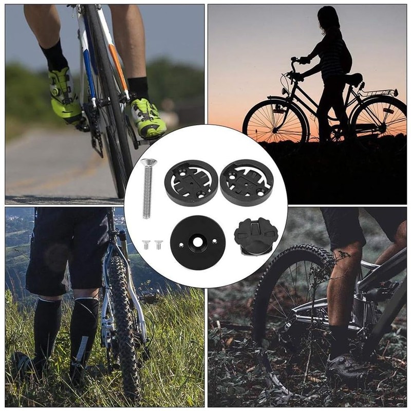 Bicycle Computer Mount - Compatible with Garmin/Wahoo, Stem Mount with