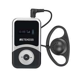 Retekess T131S Upgrade Tour Guide System Wireless, New Version of T131, Simultaneous Translation Equipment, Universal Earphone for Both Ears, 328ft, for Church, Factory
