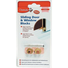 CLIPPASAFE Sliding Window & Door Blocks (2 Pack)