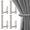 Metal Curtain Holdbacks - Self-Adhesive Curtain Pull Backs, Curtain Hooks