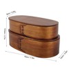 Lunch Box Set Japanese Style Wooden Food Storage Container for