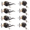 KNOBWELL 4 Pack Keyed Alike Door Lever Handle with Single