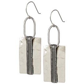 SPUNKYsoul Boho Earring (Rectangle All Silver)