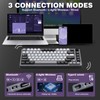 YUNZII B75 PRO Wireless Mechanical Keyboard,75% Layout with Knob,Hot Swap