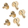 50 Set Binding Rivet Round Flat Head Brass Slot Screw