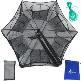Drasry - Trampa de Cebo de Pesca Plegable para Peces, Cangrejo, Cangrejo, Cangrejo de río, Cangrejo, Red para camarones