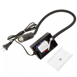 LEDUPDATES Bedside Wall mount LED reading light adjustable Gooseneck + AC plug 4000K