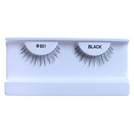 10 Pairs 100% Human Hair False Eyelashes Natural Black #601