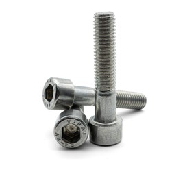Hippo Hardware M10 (10mm X 40mm) Socket Cap Screw Hex Head Allen Bolts A2 Stainless Steel (Pack of 5)