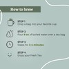 Fescha Organic Jasmine Green Tea Bags, Flower-scented Tea (50-count), Eco-Conscious