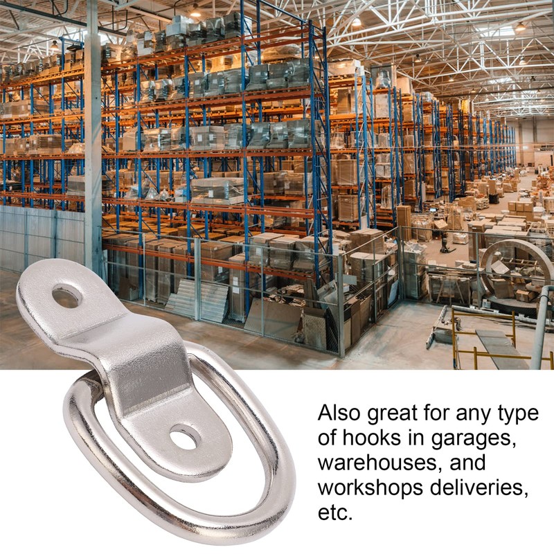 Set of 10 D-Ring Tie Downs, KIMISS Iron Tie Down