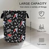 Hockey Laundry Basket Storage Bin Foldable Laundry Hamper Clothes Storage