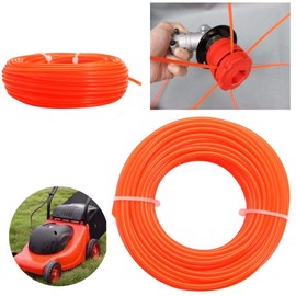 Homespired® Heavy Duty Strimmer Line Grass Trimmer Line Brush Cutter Nylon Round Rope Cut Weed Strimmer Cord String Wire (Size: 2.4mm x 15m)
