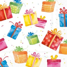 IHR Ideal Home Range Cocktail-Servietten, Einweg-Servietten, 3-lagig, 12,7 x 12,7 cm, Geburtstagsgeschenke, 20 Stück