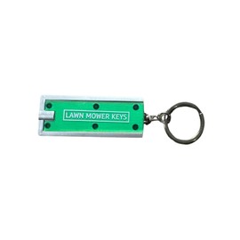 Lunch Money Lawn Mower Keys Rectangle Key Chain Rugged Mini Pocket Compact Design Keychain