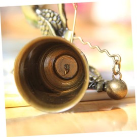 Kisangel Alloy Wind Chime Bells Horse Door Bell Retro Doorbell Hanging Pendant for Wall Mount