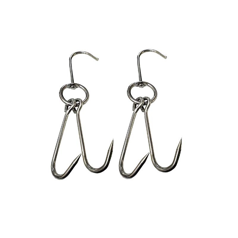 SUNRISE Kitchen Stainless Steel Meat Hooks Heavy Gauge (Pig Hooks)