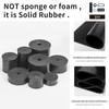 OUKMAO Neoprene Rubber Sheet 25mm(W) x3mm(T) x3m(L) - DIY Gaskets,